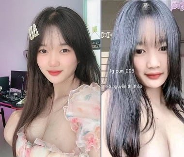 Ngoc Mai погладил столб с большой грудью